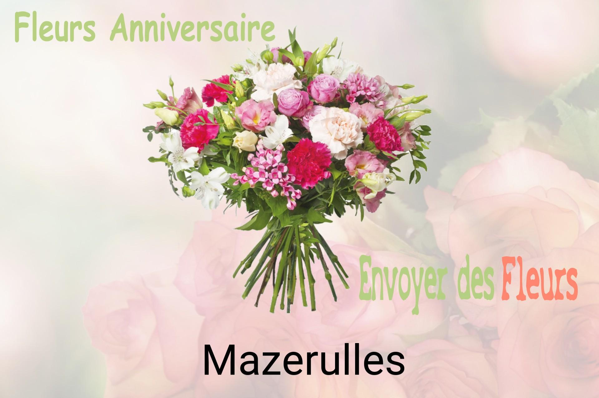 Bouquet de fleurs d’anniversaire livré à Mazerulles